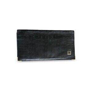 Dunhill Black Leather Long Wallet